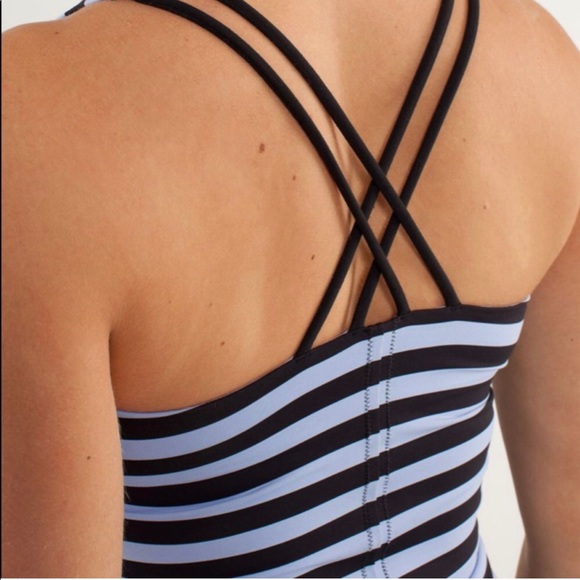 lululemon athletica Tops - Lululemon Free to Be Tank Top Criss Cross Striped